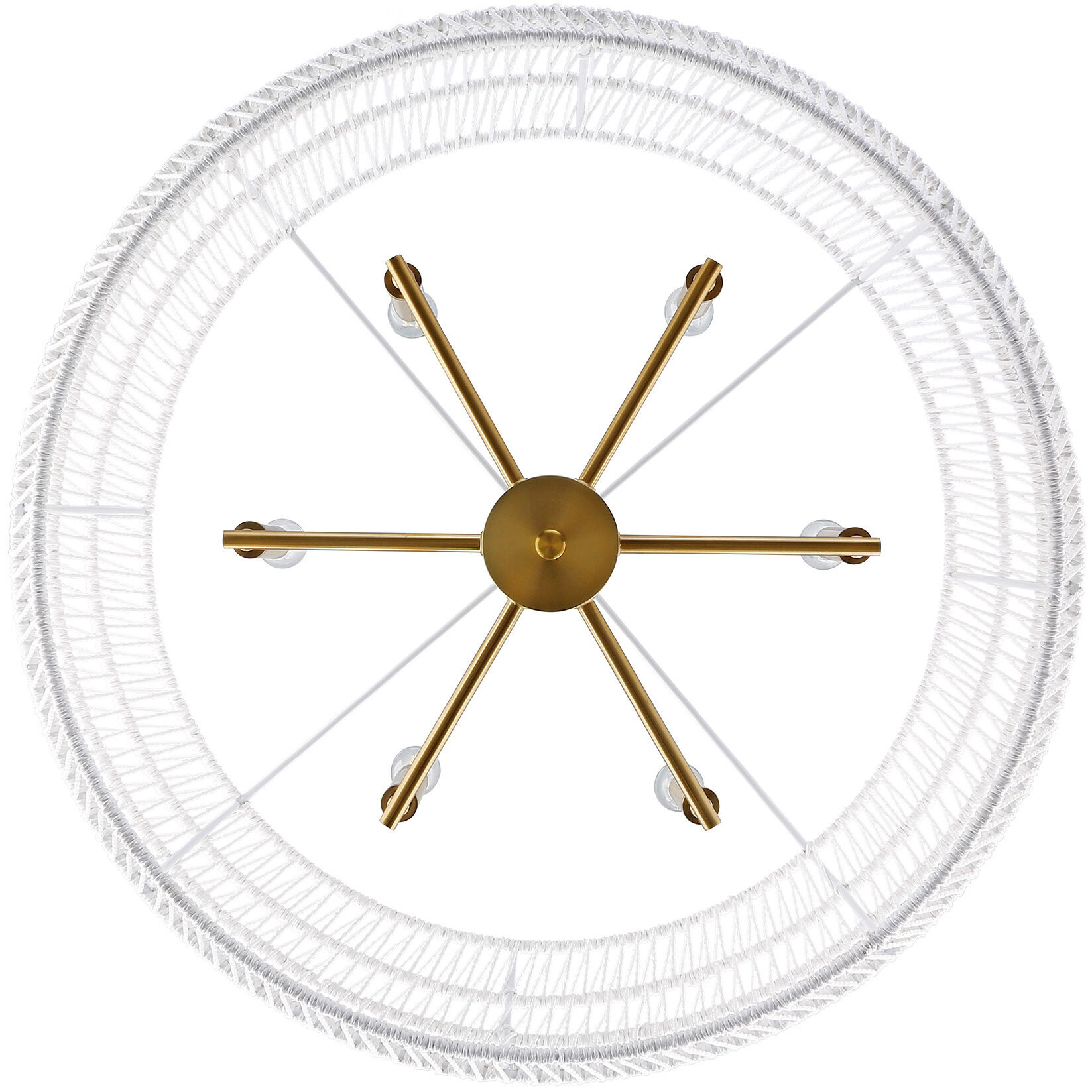 Golden Lighting 6808-6 MBG-WR Ellie 6 Light 27.13 inch